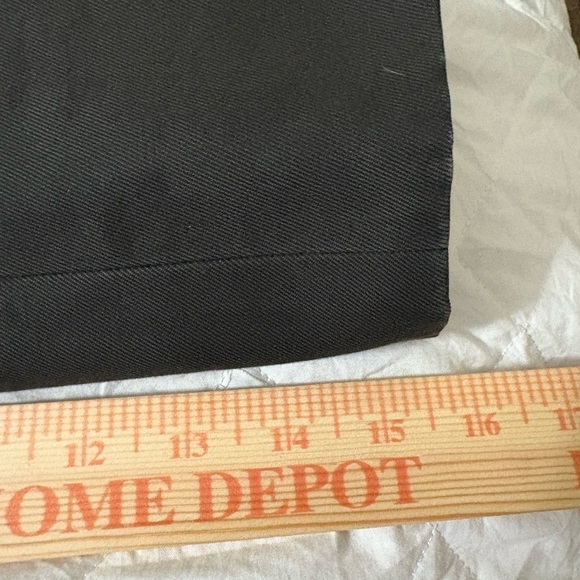 Barneys New York Made in Italy Black Long Streamlined Cotton Coat. Pockets - Picture 14 of 16